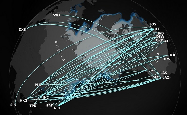 Vols Transpolaires 2018
